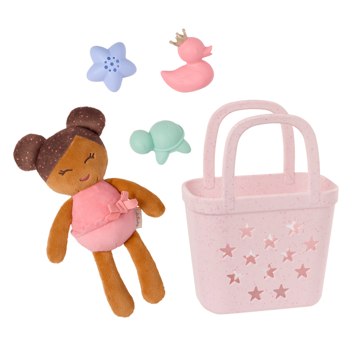 LullaBaby - LBY7725 - Bath Doll w/ Acc. in a Basket Playset (COMING END MAY)