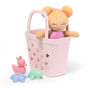 LullaBaby - LBY7748 - Bath Doll w/ Acc. in a Basket Playset