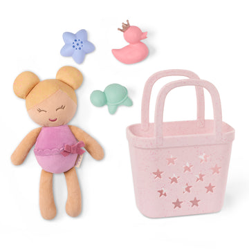 LullaBaby - LBY7748 - Bath Doll w/ Acc. in a Basket Playset