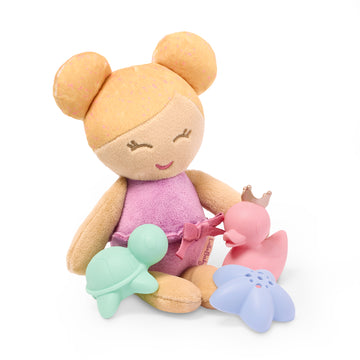 LullaBaby - LBY7748 - Bath Doll w/ Acc. in a Basket Playset
