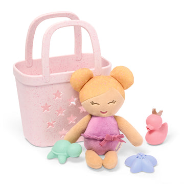 LullaBaby - LBY7748 - Bath Doll w/ Acc. in a Basket Playset