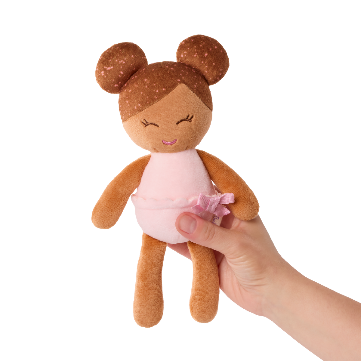 LullaBaby - LBY7332 - Small Plush Bath Brown Hair Girl Doll