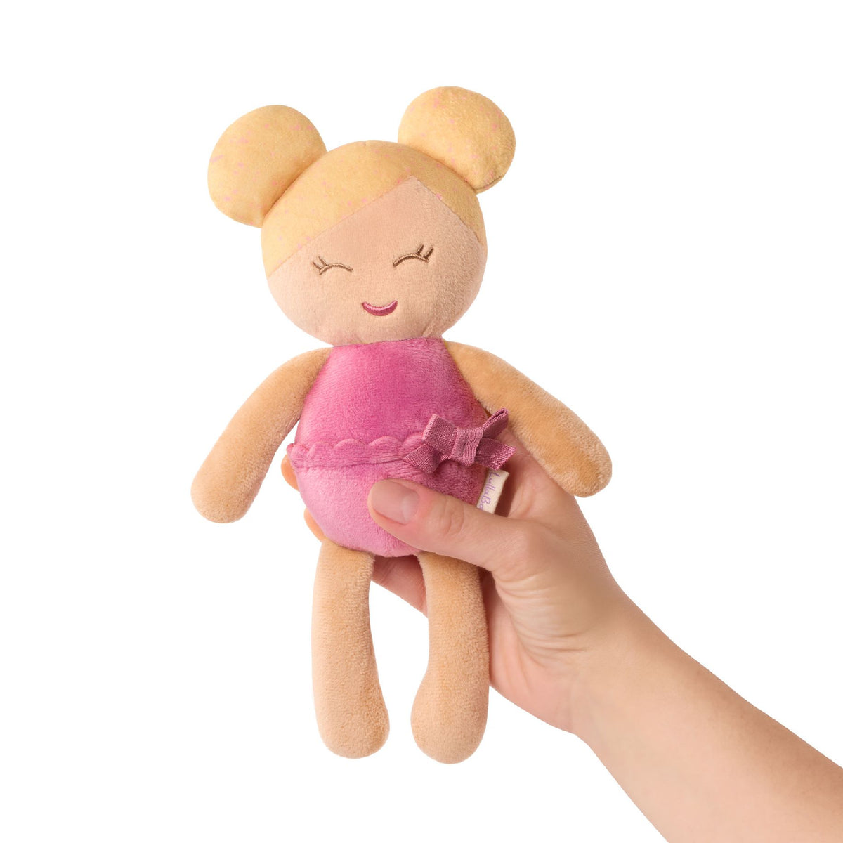 LullaBaby - LBY7333 - Small Plush Bath Blonde Hair Girl Doll