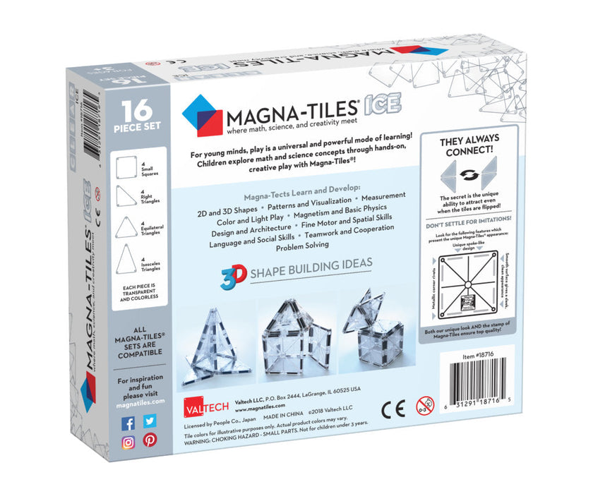 18716 - MAGNA-TILES® ICE 16 Piece Set - UITLOPEND - LAATSTE VOORRAAD
