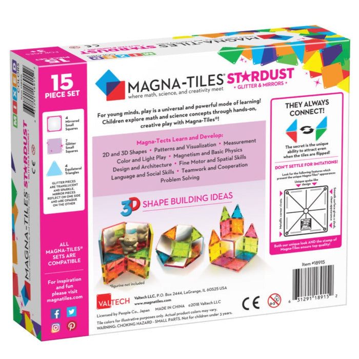 18915 - MAGNA-TILES® Stardust 15 Piece Set (LAATSTE STUKS - DIT PRODUCT IS UITLOPEND