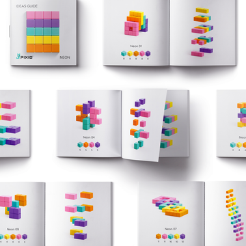 20203 PIXIO - Abstract Neon - 60 stuks