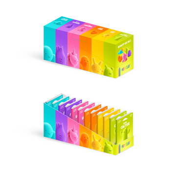 🎨 HC-DB019 - One can display box - 12 blikjes en 6 figuurtjes