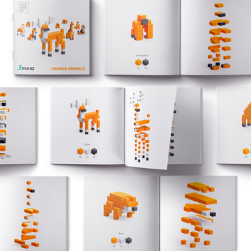 PX-30101 - PIXIO - Story - Orange animals - 162 stuks