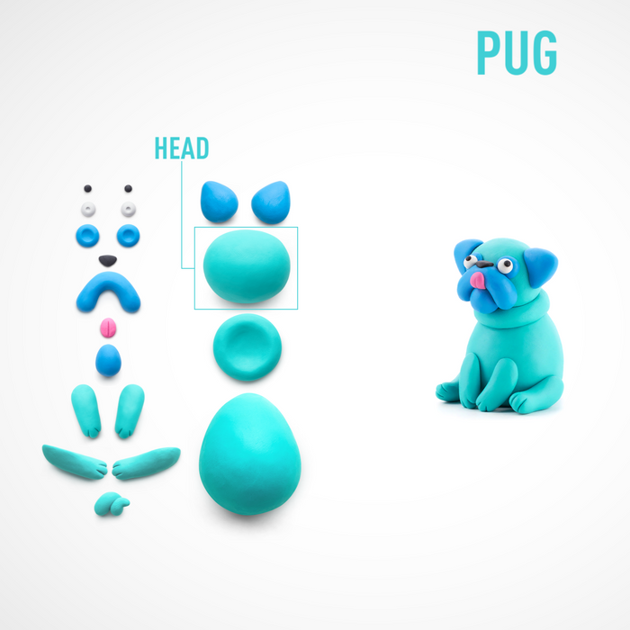 30122 HeyClay - Pug - 3 cans