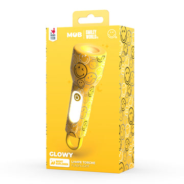 MOB - Glowy Smiley World - Geel