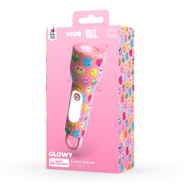MOB - Glowy Smiley World - Roze