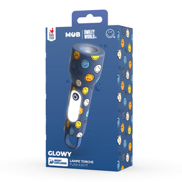 MOB - Glowy Smiley World - Blauw