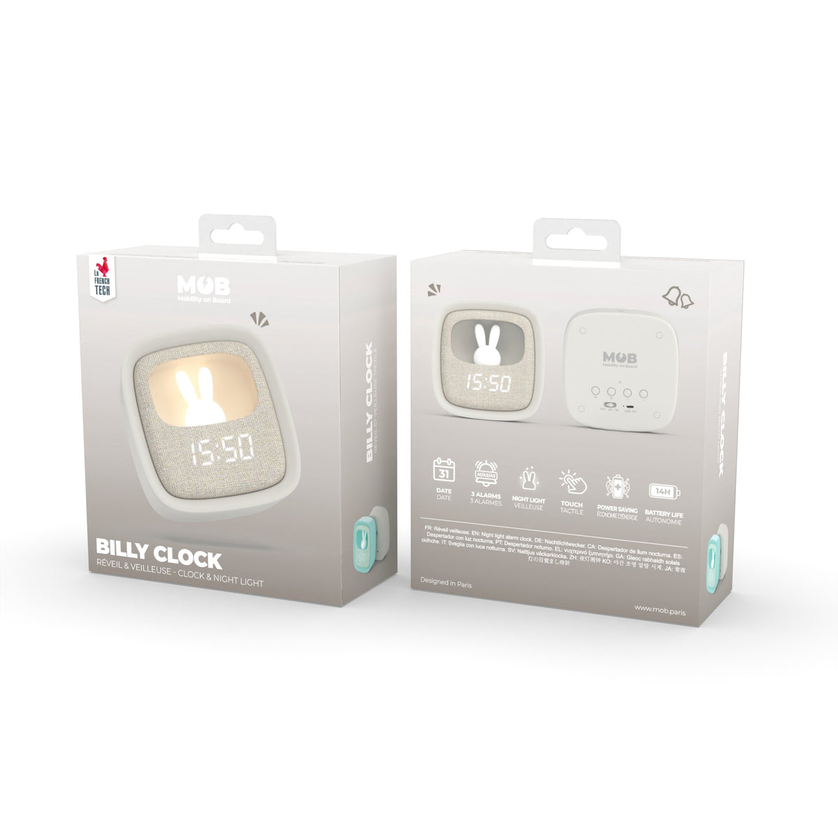 MOB - Billy Clock - Grijs