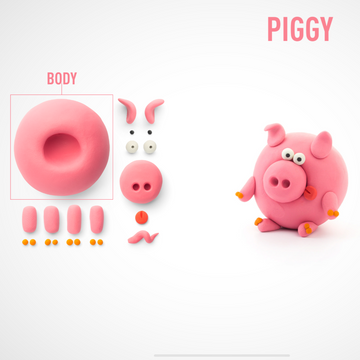 30045 HeyClay - Piggy - 3 cans