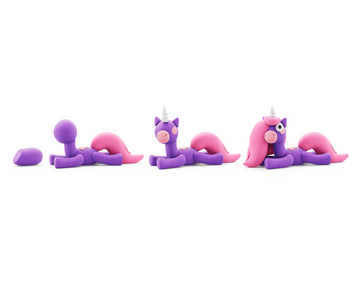 30137 Hey Clay - Rainbow Unicorn - Brighty 3 cans