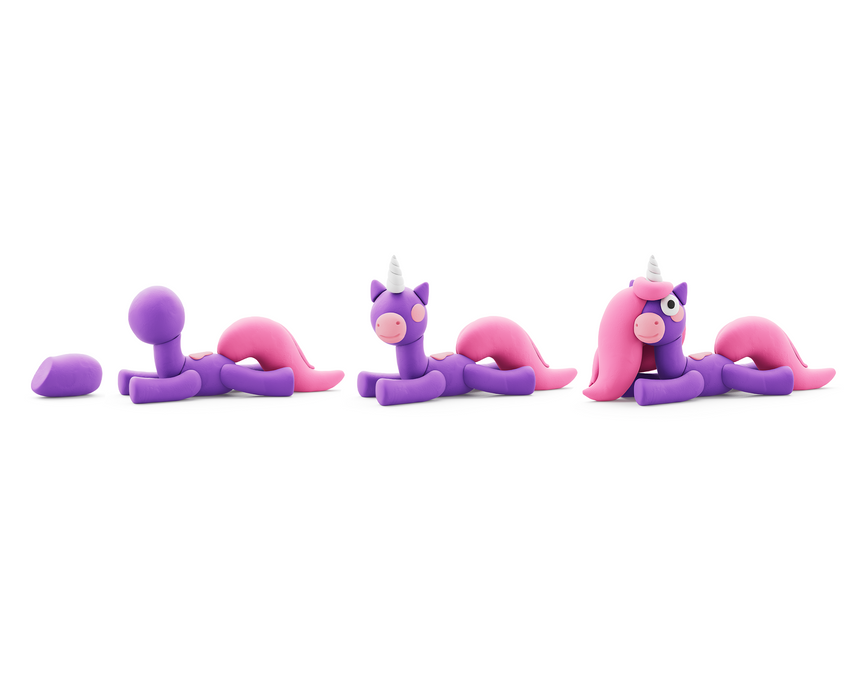 30137 Hey Clay - Rainbow Unicorn - Brighty 3 cans