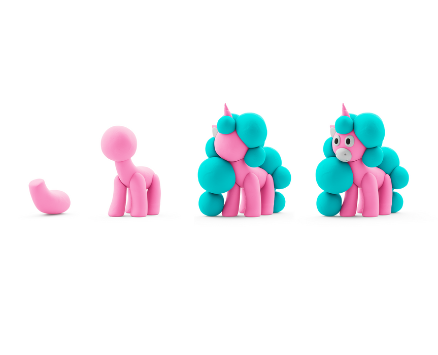 30138 Hey Clay - Rainbow Unicorn - Cloudy 3 cans
