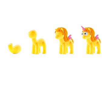 🦄  30135 HeyClay - Rainbow Unicorn - Sunny 3 cans