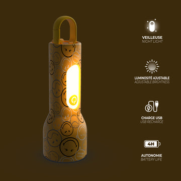 MOB - Glowy Smiley World - Geel
