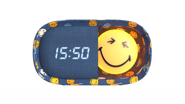 MOB - Dreamy Clock Smiley World - Blauw