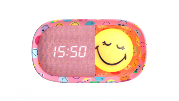 MOB - Dreamy Clock Smiley World - Roze