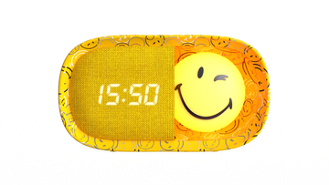 MOB - Dreamy Clock Smiley World - Geel