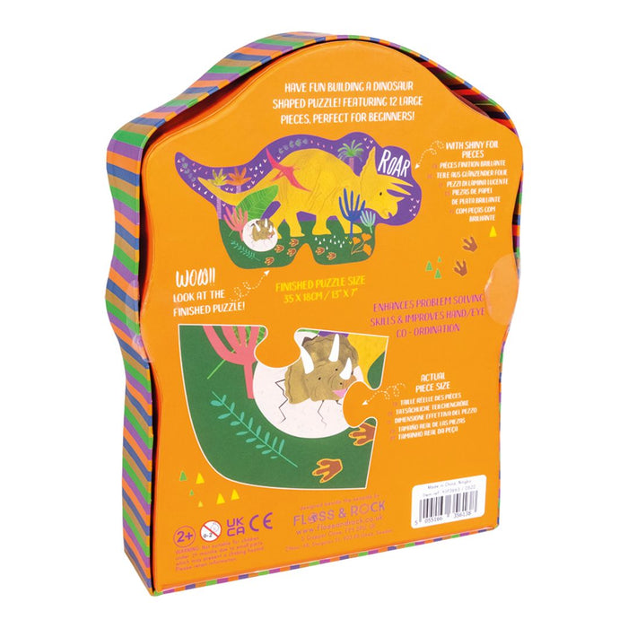 41P3663 - Floss&Rock - Dino 12 stuks jigsaw puzzle