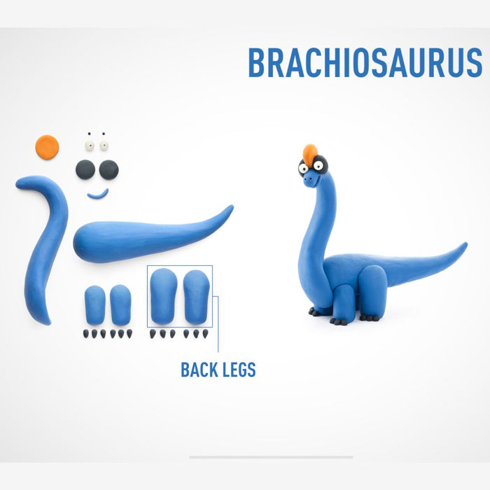 30074 HeyClay - Brachiosaurus - 3 cans