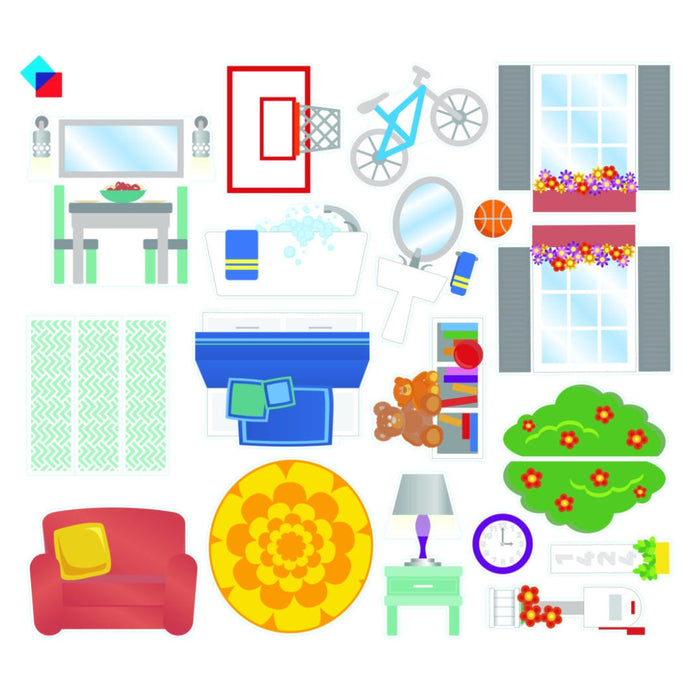 18332 - MAGNA-TILES® House 28 Piece Set (OP = OP , UITLOPEND)