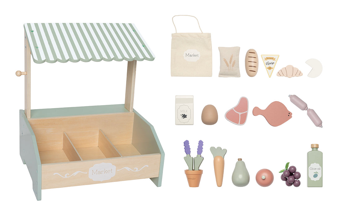 W7283 Jabadabado – Mini Marktstand: Kopen en verkopen als een echte marktkraamhouder!