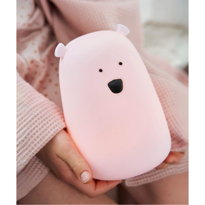 🐻 52-0065 - Grote Beer Siliconen Lamp - Roze