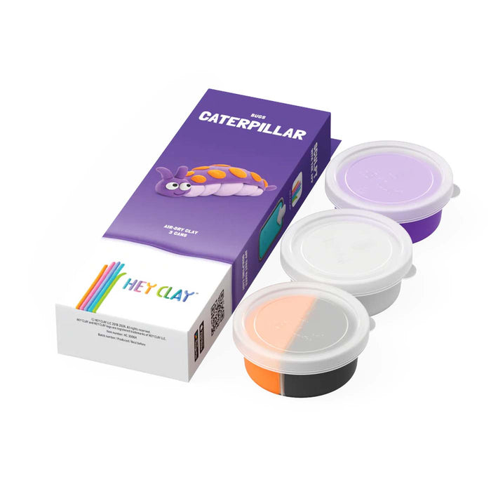 HeyClay - 30064 Caterpillar, series Bugs, 3 cans