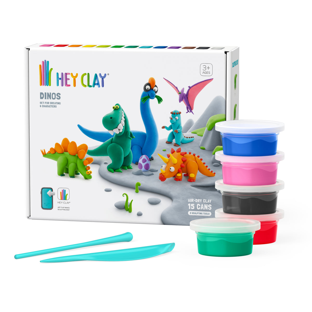 🦖 15016 HeyClay - Dinos - 15 cans