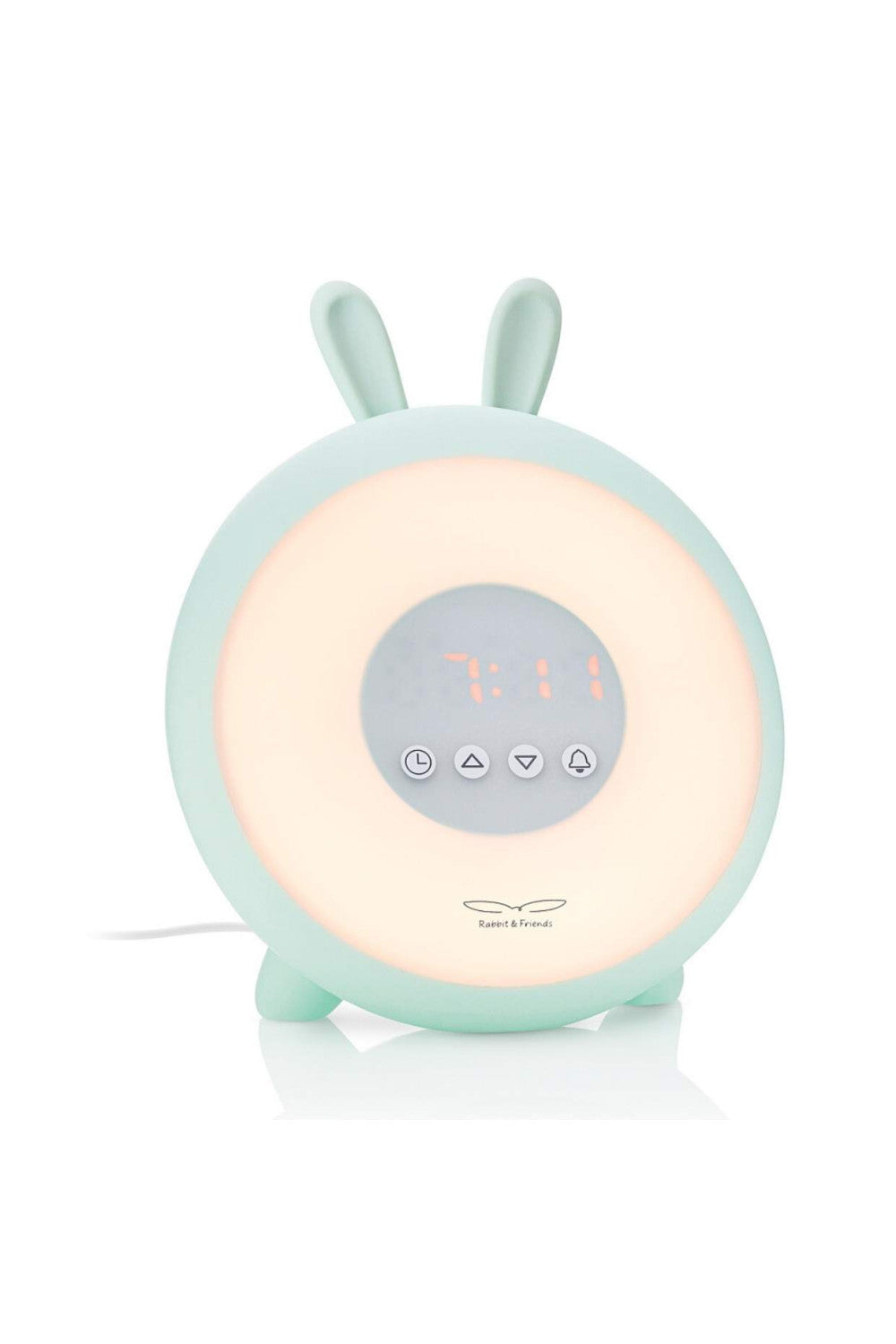52-0091 Rabbit Wake Up Lamp with Alarm Clock, Green