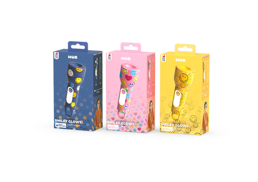 MOB - Glowy Smiley World - Roze
