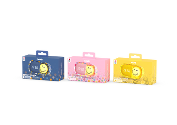 MOB - Dreamy Clock Smiley World - Geel
