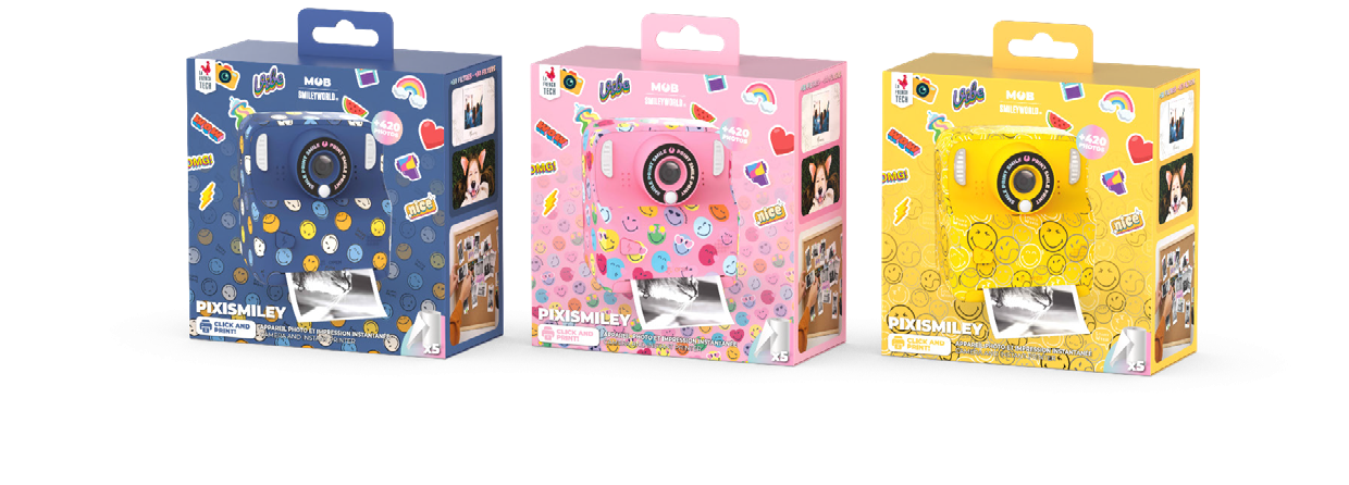 MOB - Pixiprint Smiley World - Blauw