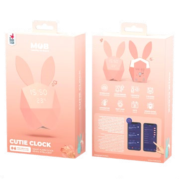 MOB - Cutie Clock - Roze