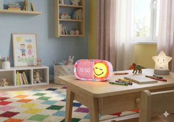 MOB - Dreamy Clock Smiley World - Roze