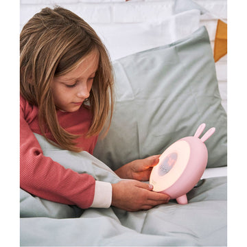 52-0069	- Rabbit Wake Up Lamp with Alarm Clock, Pink