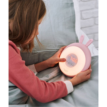 52-0069	- Rabbit Wake Up Lamp with Alarm Clock, Pink