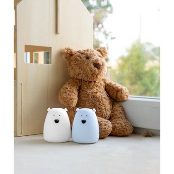 Rabbit&Friends - Set of 2 Mini Bear lamps - White&Blue - 52-0077