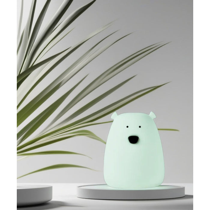 Rabbit&Friends - Set of 2 Mini Bear lamps - White&Green - 52-0078